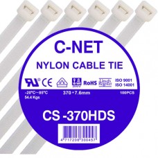 เคเบิ้ลไทร์ 15” (7.6 x 370 มม.) สีขาว (C-NET Cable Tie)